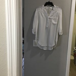 3/$12 Sheer off white blouse